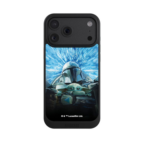 Apple iPhone 18 Pro Max NIVOcore Grogu und Mando fliegen blau