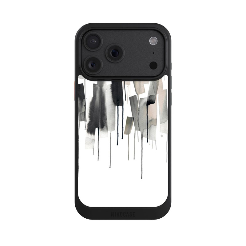 iPhone 18 Pro Max NIVOcore Watery Stripes Japandi Black