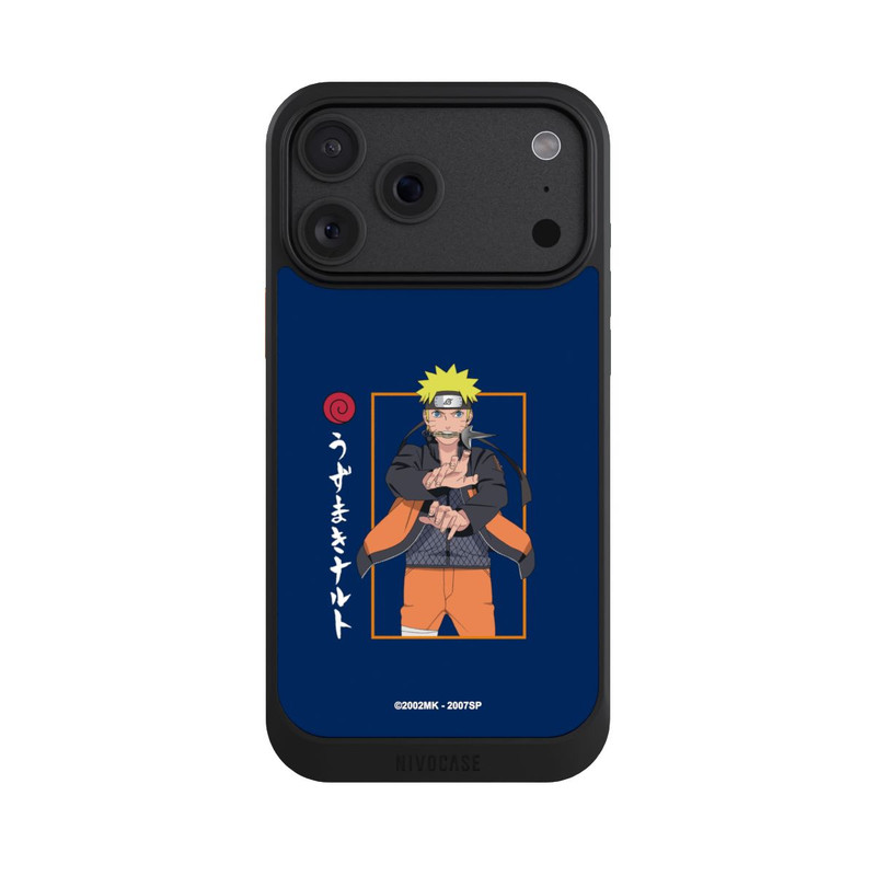 iPhone 18 Pro Max NIVOcore Naruto Position de Combat bleu