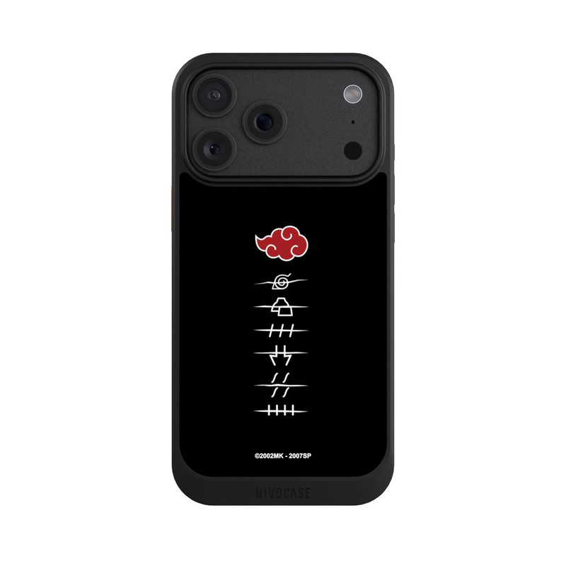 iPhone 18 Pro Max NIVOcore Akatsuki Mitgliedssymbole Schwarz