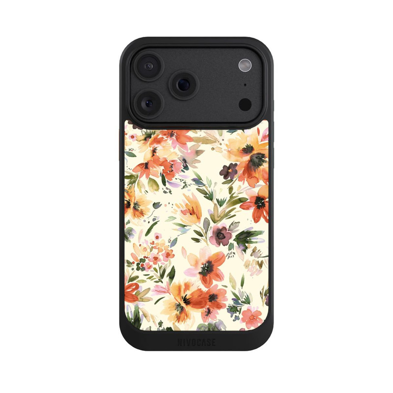 iPhone 18 Pro Max NIVOcore Summer Artistic Flowers Ivory