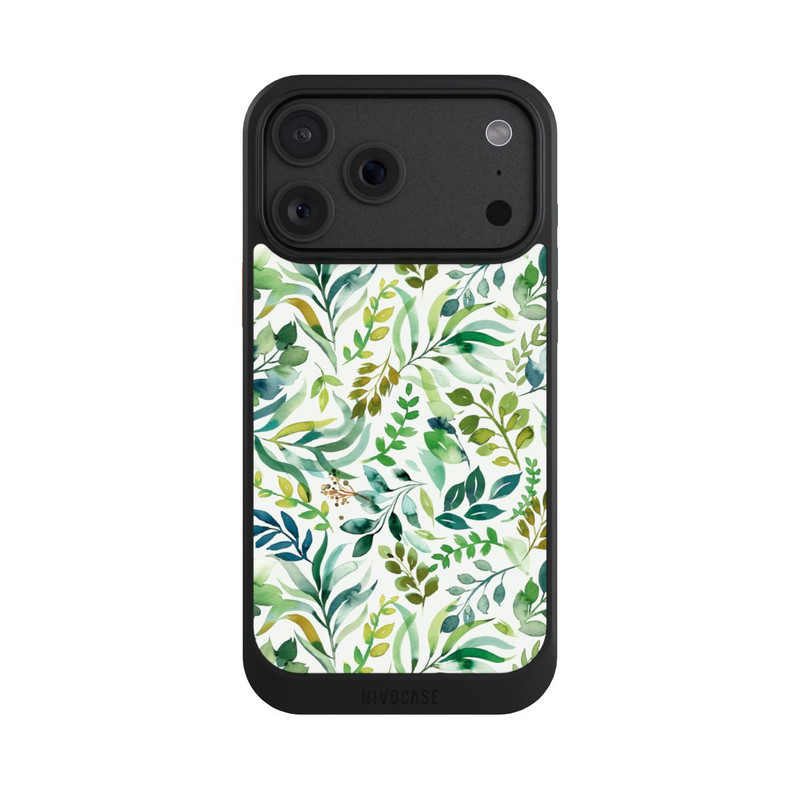 iPhone 18 Pro Max NIVOcore Aquarell Palmenblätter Botanisch Grün