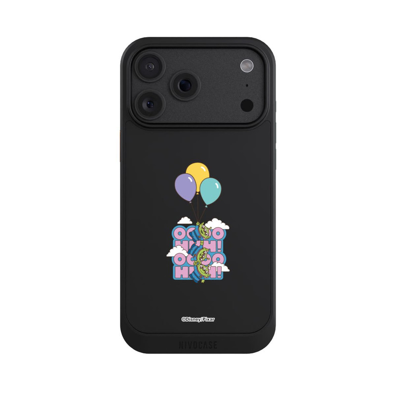 iPhone 18 Pro Max NIVOcore Toy Story Aliens Balloons OOOOHHH Transparent