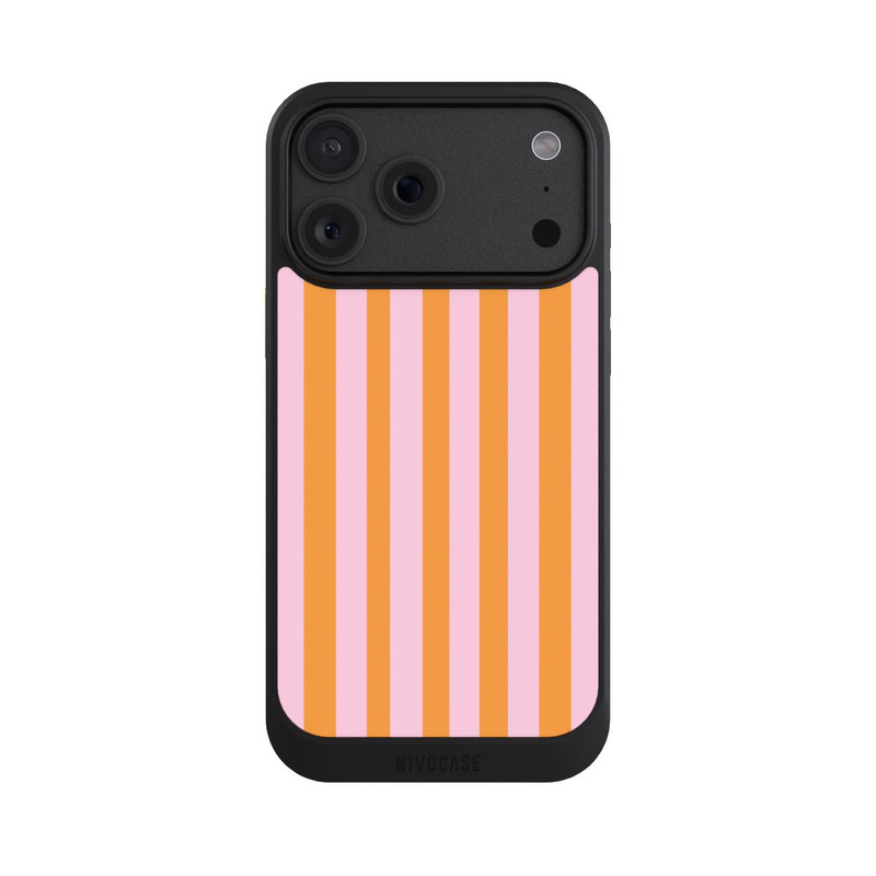 iPhone 18 Pro Max NIVOcore Orange Rosa Streifen