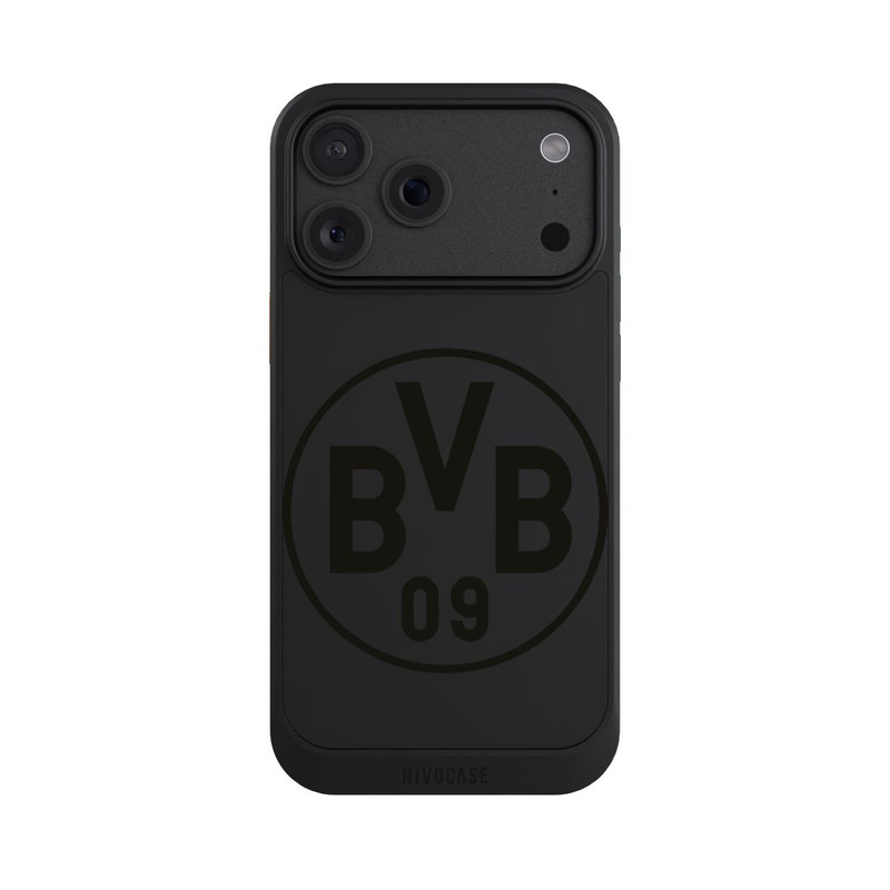 iPhone 18 Pro Max NIVOcore BVB Logo Schwarz Transparent