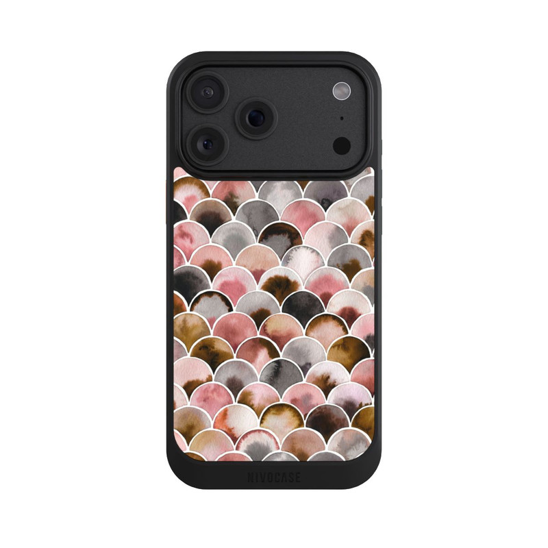 iPhone 18 Pro Max NIVOcore Japandi Scales Pink Brown