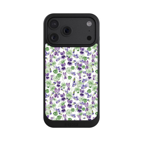 Apple iPhone 18 Pro Max NIVOcore Purple Wildflowers Pattern Watercolor