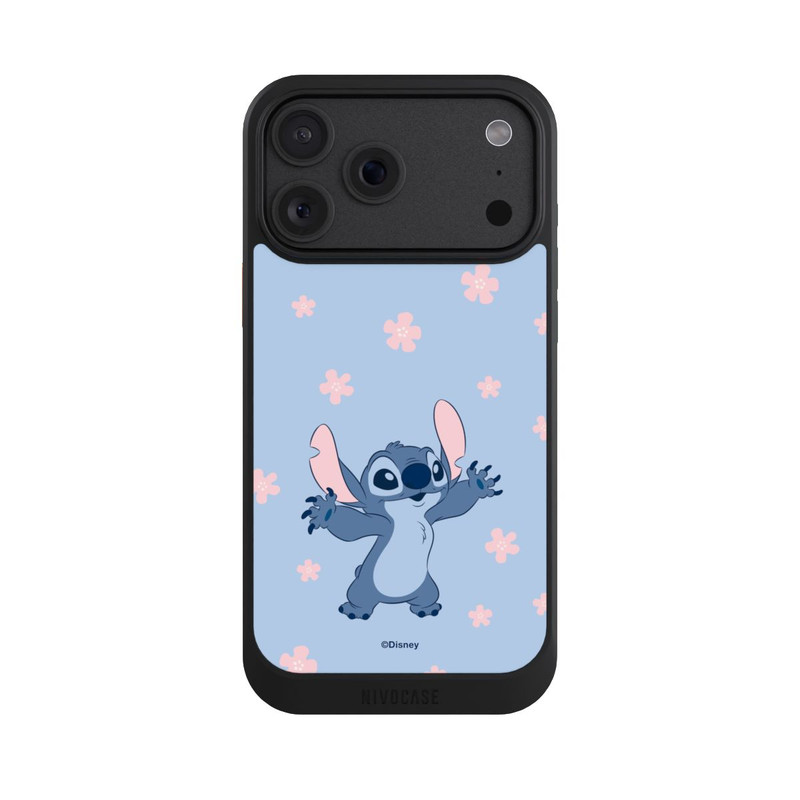 iPhone 18 Pro Max NIVOcore Stitch Pastel Flowers Blue