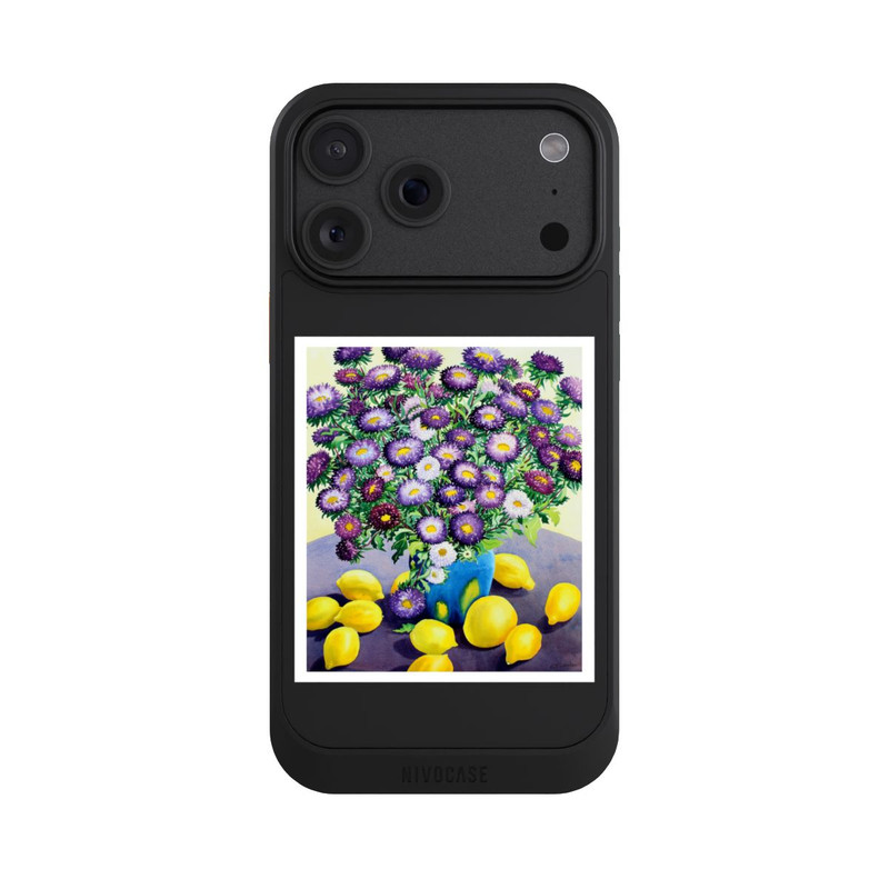 iPhone 18 Pro Max NIVOcore Purple Asters and Lemons by Christopher Ryland