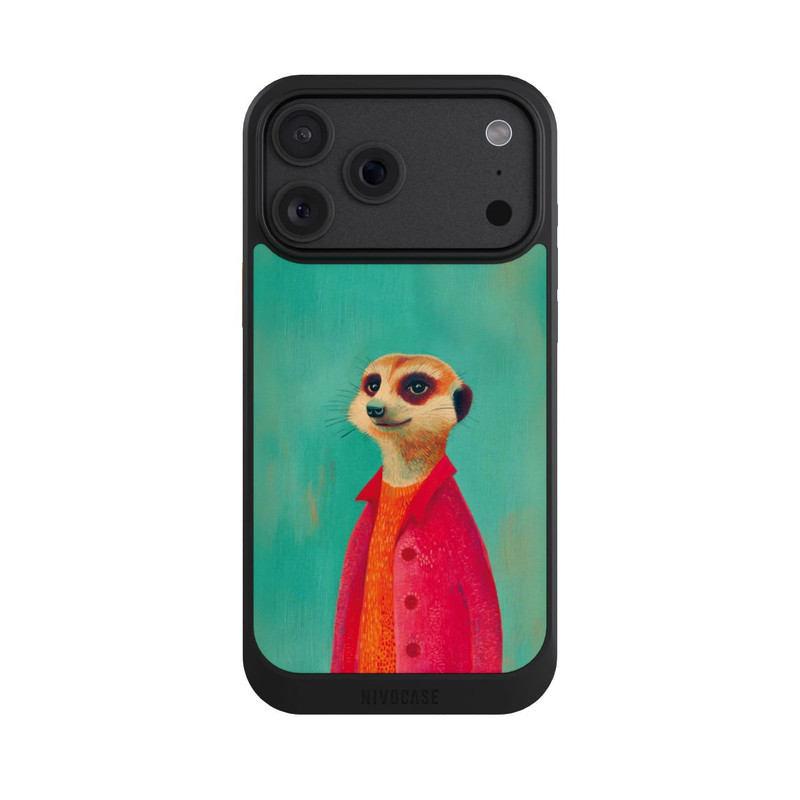 iPhone 18 Pro Max NIVOcore Meerkat Green Illustration