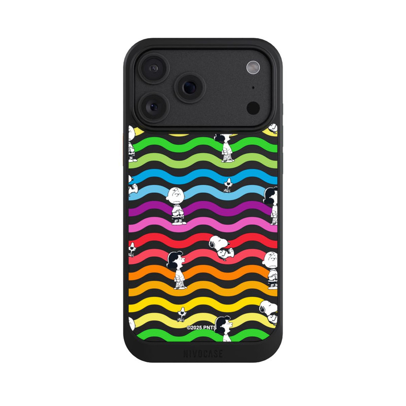 iPhone 18 Pro Max NIVOcore Snoopy Pattern Rainbow Transparent