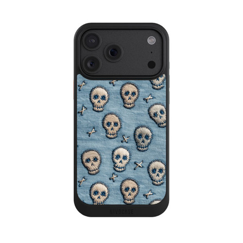 Apple iPhone 18 Pro Max NIVOcore Skulls on Jeans Pattern