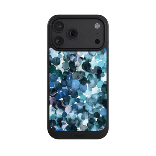 Apple iPhone 18 Pro Max NIVOcore Watercolor Dots Blue Pattern