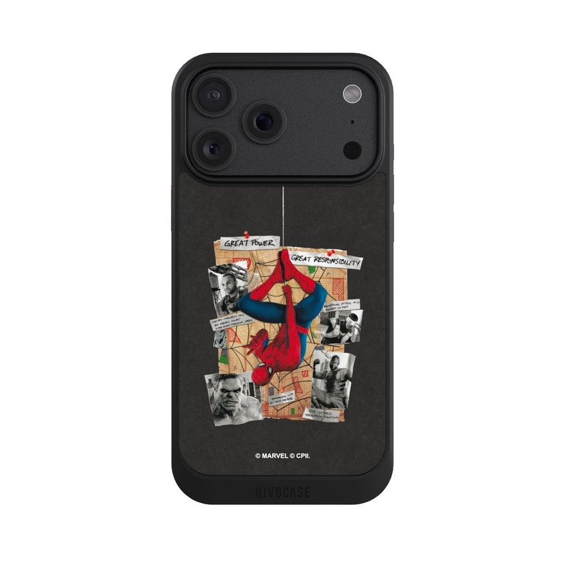 iPhone 18 Pro Max NIVOcore Spider-Man Tableau d'enquête