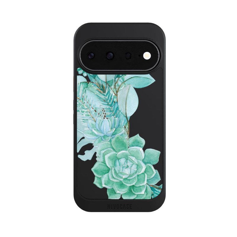 Pixel 11 NIVOcore Fleurs Vertes Menthes Transparent