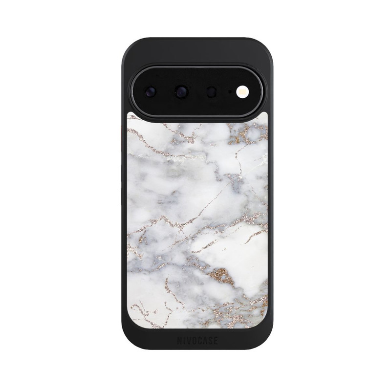Pixel 11 NIVOcore Silberglitzer Marmorlook