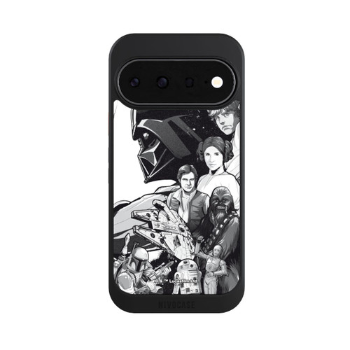 Google Pixel 11 NIVOcore StarWars Charaktere - Schwarz-Weiß