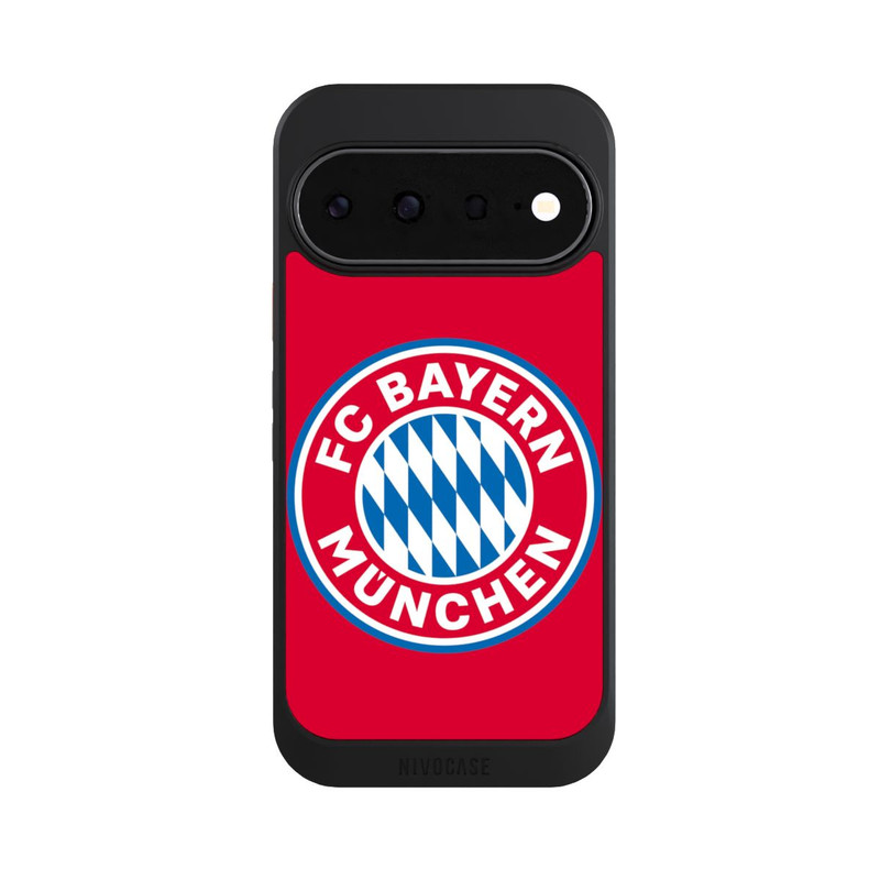 Pixel 11 NIVOcore FCB Logo sur fond rouge