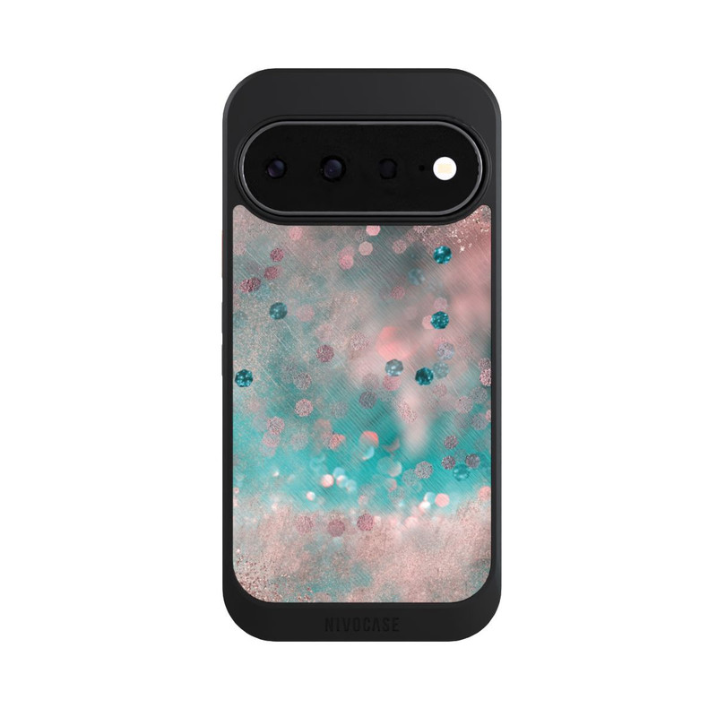 Pixel 11 NIVOcore Look pailleté glamour turquoise