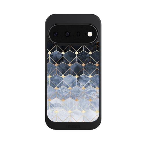 Google Pixel 11 NIVOcore Impression Or Hexagones Bleus Et Diamants