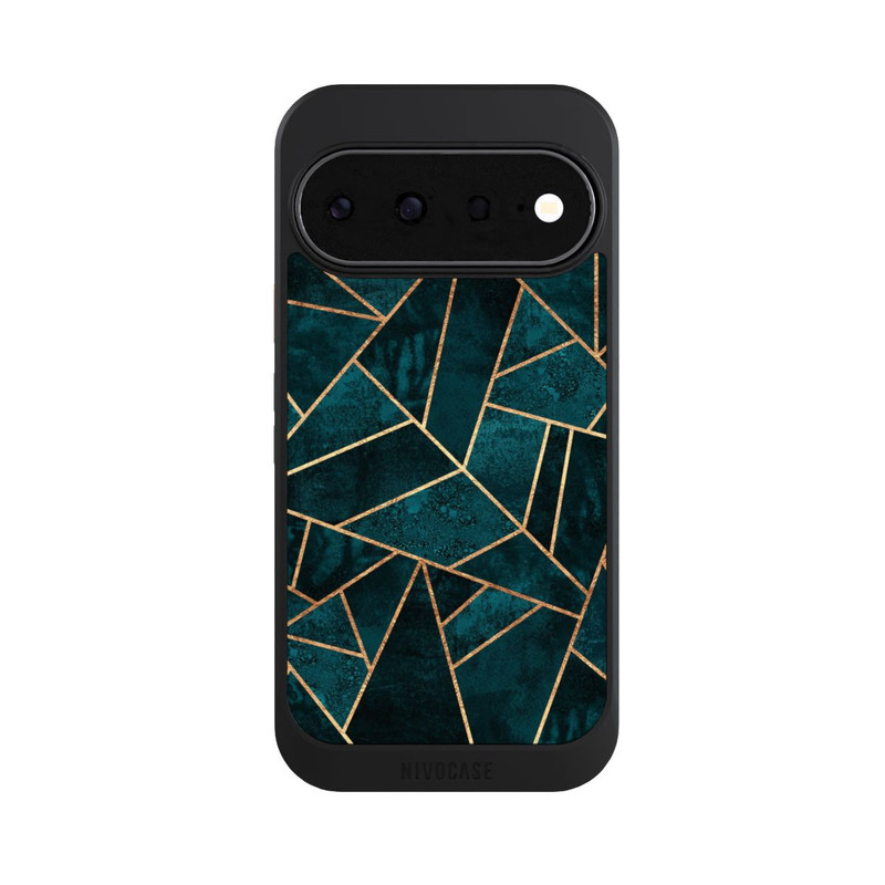 Pixel 11 NIVOcore Tief Blaugrün Stein Gold Druck