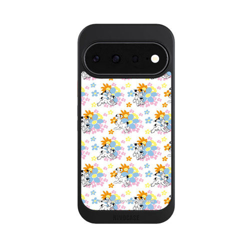Google Pixel 11 NIVOcore Idéfix sur fleurs colorées