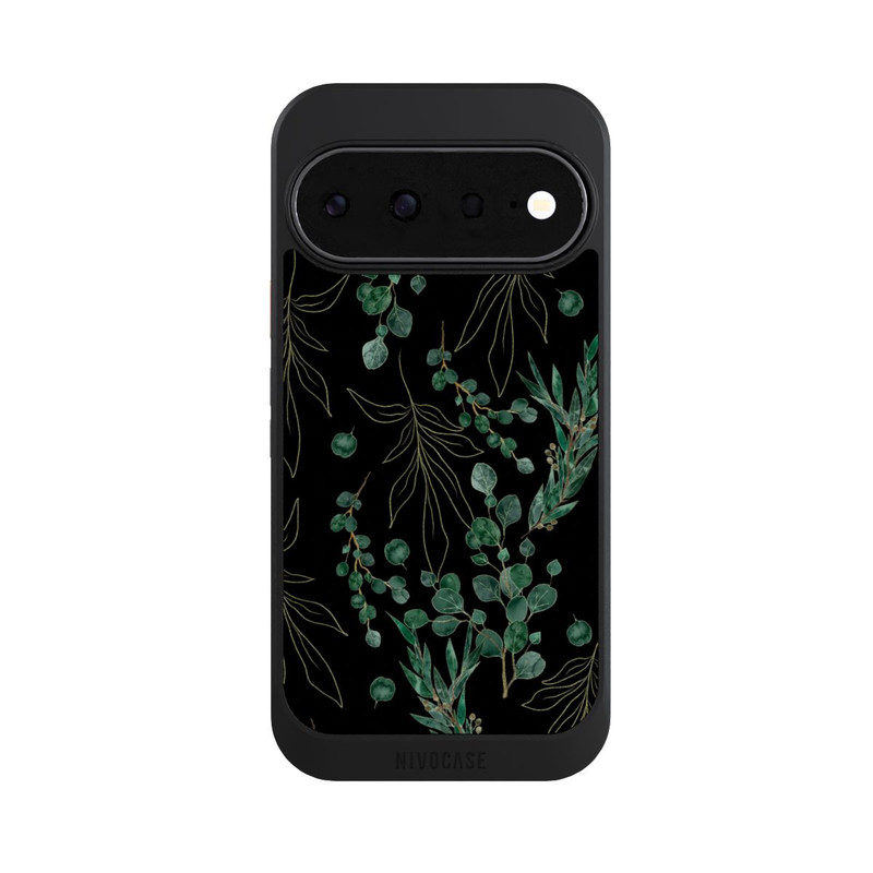 Pixel 11 NIVOcore Feuilles d'Eucalyptus Fond Noir