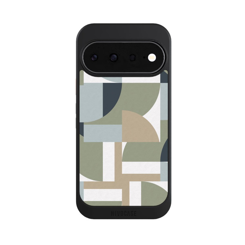 Pixel 11 NIVOcore Polygones futuristes du Bauhaus Beige