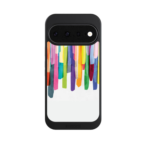 Google Pixel 11 NIVOcore Rayures colorées fond blanc