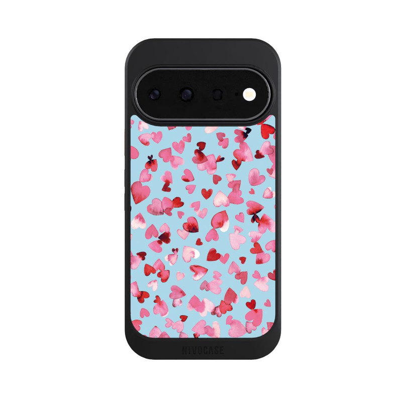 Pixel 11 NIVOcore Saint Valentin Amour Coeurs Rose Bleu