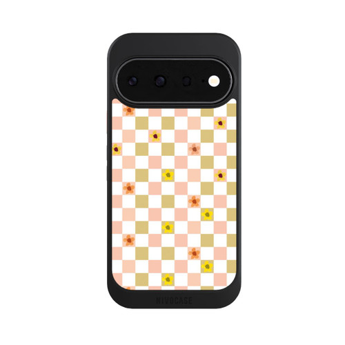 Google Pixel 11 NIVOcore Chèques Fleurs Pastel Nostalgiques