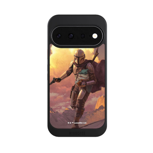 Google Pixel 11 NIVOcore Les nuages ​​du coucher du soleil Mandalorien et Grogu
