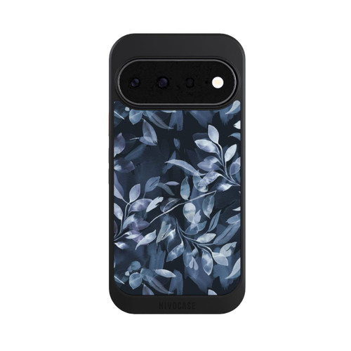 Google Pixel 11 NIVOcore Mystische Aquarellblätter marineblau