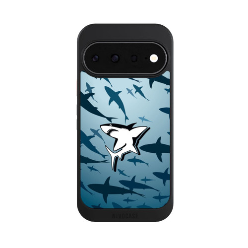 Google Pixel 11 NIVOcore Haie Muster Blau