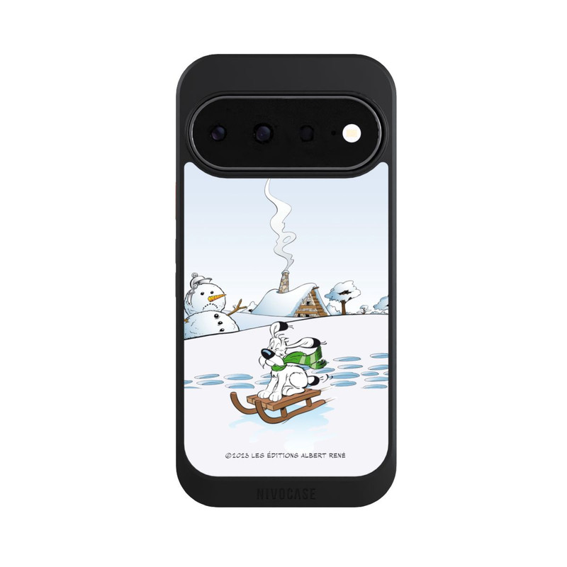 Pixel 11 NIVOcore Idéfix fait du traîneau