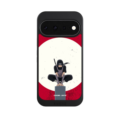 Google Pixel 11 NIVOcore Symbole Itachi Uchiha fond rouge