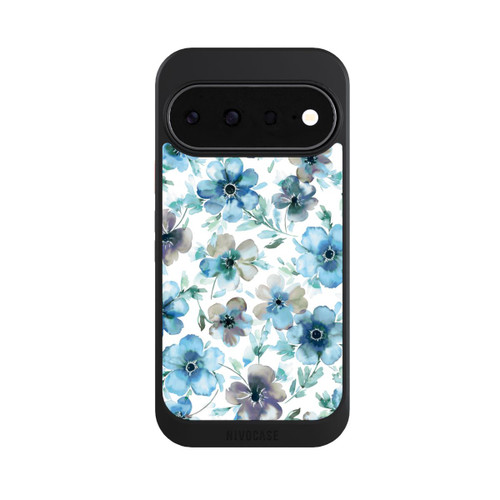 Google Pixel 11 NIVOcore Blaues Blumenmuster Trendy