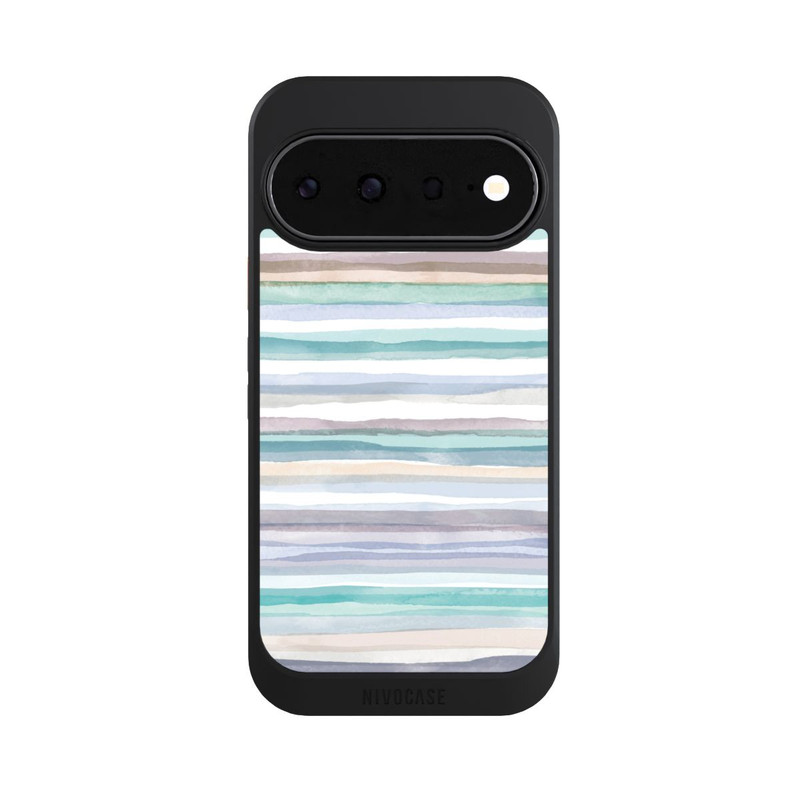 Pixel 11 NIVOcore Pastellfarbene Streifen Blau