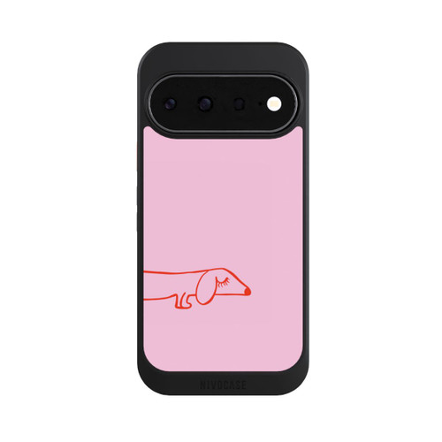Google Pixel 11 NIVOcore Dachshund Illustration Pink