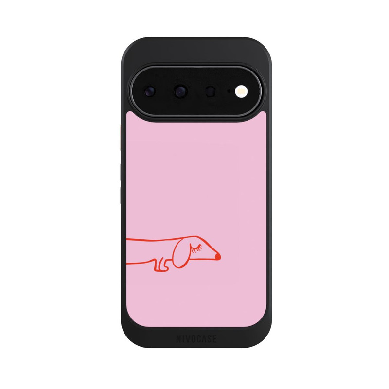 Pixel 11 NIVOcore Dachshund Illustration Pink