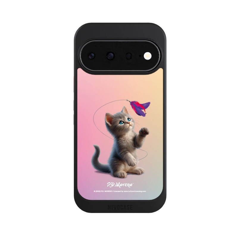 Pixel 11 NIVOcore Playing Cat with Feather