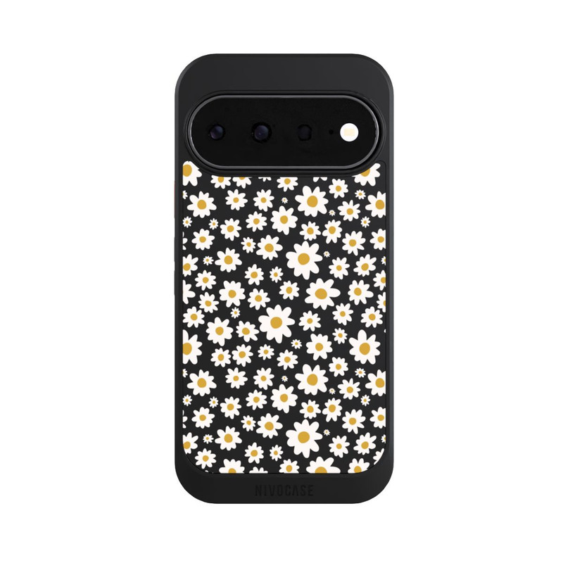 Pixel 11 NIVOcore Daisy Flower Seamless Pattern Transparent