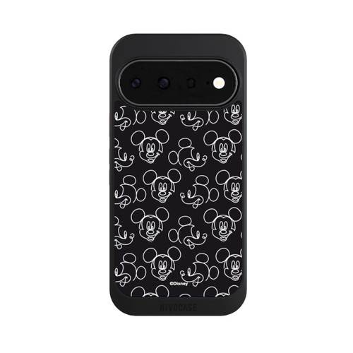Google Pixel 11 NIVOcore Disney Mickey Faces Black Line Art Pattern