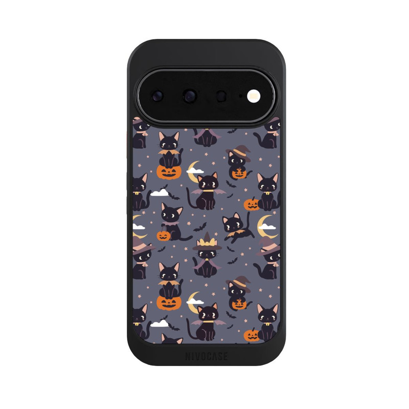 Pixel 11 NIVOcore Cute Halloween Witch Cats and Pumpkins