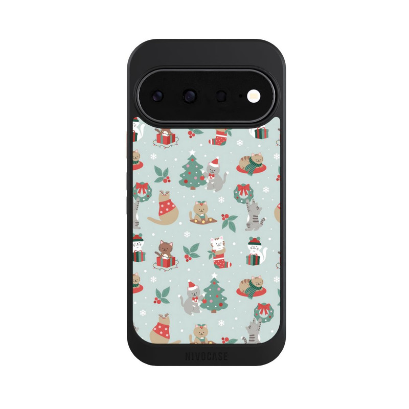 Pixel 11 NIVOcore Chats Festifs dans un Payage d'Hivernal