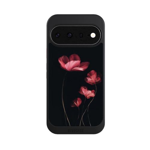 Google Pixel 11 NIVOcore Burgunder Blüten schwarz