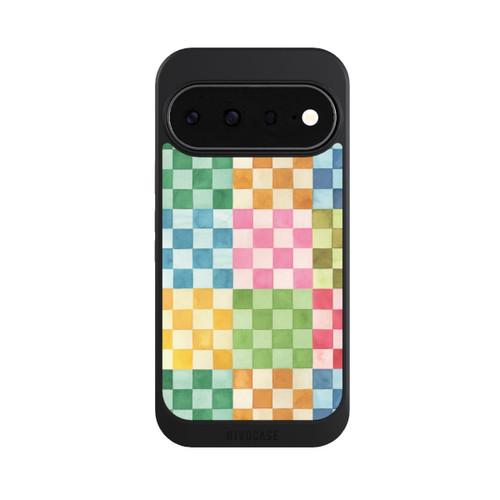Google Pixel 11 NIVOcore Checkerboard Watercolor Chess Geometric Red