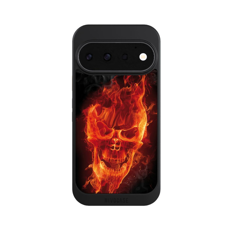 Pixel 11 Pro NIVOcore Crâne en Feu