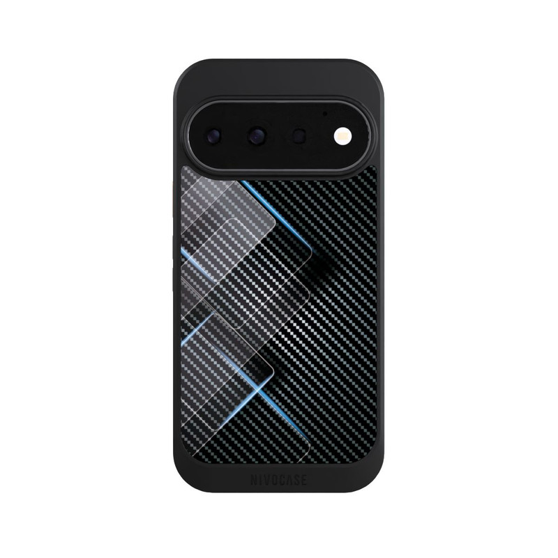 Pixel 11 Pro NIVOcore Blaue Linien auf Karbon