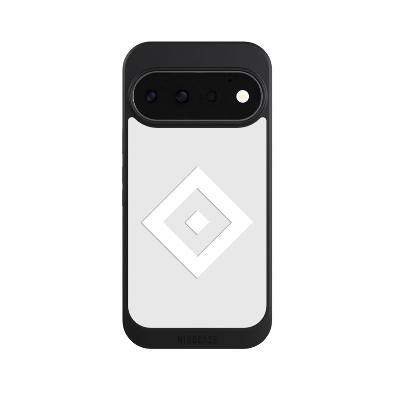 Pixel 11 Pro NIVOcore Logo en forme de losange sur fond gris HSV